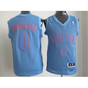 nba oklahoma city thunder #0 westbrook blue[fullblue]