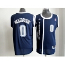 nba oklahoma city thunder #0 westbrook blue[revolution 30 swingman]