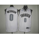 nba oklahoma city thunder #0 westbrook full white[revolution 30 swingman]