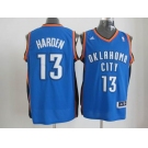 nba oklahoma city thunder #13 harden blue[revolution 30 swingman]