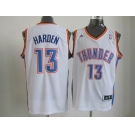 nba oklahoma city thunder #13 harden white[revolution 30 swingman]