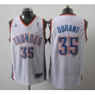 nba oklahoma city thunder #35 durant white[2011 swingman revolution 30]