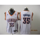 nba oklahoma city thunder #35 durant white(fans edition)