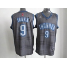 nba oklahoma city thunder #9 ibaka black-grey[2012]