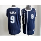 nba oklahoma city thunder #9 ibaka dk.blue[revolution 30 swingman]