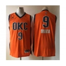 nba oklahoma city thunder #9 ibaka orange