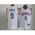 nba oklahoma city thunder #9 ibaka white[revolution 30 swingman]