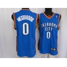 nba oklahoma city thunder#0 westbrook blue