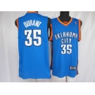 nba oklahoma city thunder#35 durant blue