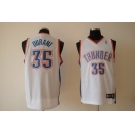 nba thunder #35 durant white(fans edition)