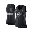 Women Nike Oklahoma City Thunder #0 Russell Westbrook Black NBA Jordan Swingman 2018 All-Star Game Jersey
