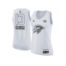 Women Nike Oklahoma City Thunder #13 Paul George White NBA Jordan Swingman 2018 All-Star Game Jersey