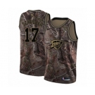 Women's Nike Oklahoma City Thunder #17 Dennis Schroder Swingman Camo Realtree Collection NBA Jersey