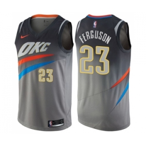 Women's Nike Oklahoma City Thunder #23 Terrance Ferguson Swingman Gray NBA Jersey - City Edition