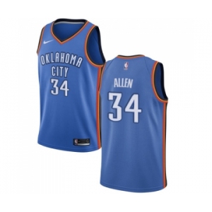 Women's Nike Oklahoma City Thunder #34 Ray Allen Swingman Royal Blue Road NBA Jersey - Icon Edition