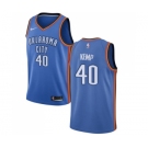 Women's Nike Oklahoma City Thunder #40 Shawn Kemp Swingman Royal Blue Road NBA Jersey - Icon Edition