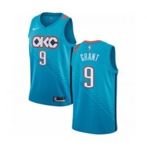 Women's Nike Oklahoma City Thunder #9 Jerami Grant Swingman Turquoise NBA Jersey - City Edition