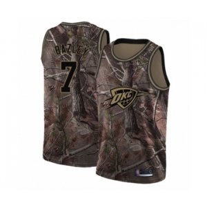 Women's Oklahoma City Thunder #7 Darius Bazley Swingman Camo Realtree Collection Basketball Jersey
