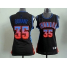 women nba jerseys oklahoma city thunder #35 durant black[limited edition]