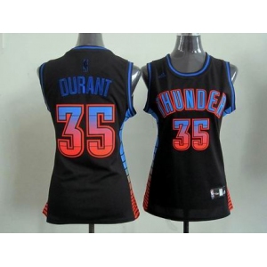 women nba jerseys oklahoma city thunder #35 durant black[limited edition]