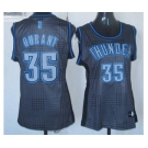 women nba oklahoma city thunder #35 durant black-gery[2012]