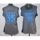 women nba oklahoma city thunder #35 durant grey[static fashion swingman] 