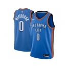Youth Nike Oklahoma City Thunder #0 Russell Westbrook Blue NBA Swingman Jersey