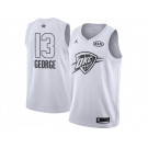 Youth Nike Oklahoma City Thunder #13 Paul George White NBA Jordan Swingman 2018 All-Star Game Jersey