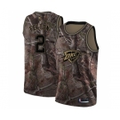 Youth Nike Oklahoma City Thunder #2 Raymond Felton Swingman Camo Realtree Collection NBA Jersey