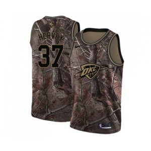 Youth Nike Oklahoma City Thunder #37 Kevin Hervey Swingman Camo Realtree Collection NBA Jersey