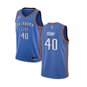 Youth Nike Oklahoma City Thunder #40 Shawn Kemp Swingman Royal Blue Road NBA Jersey - Icon Edition