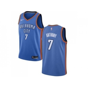 Youth Nike Oklahoma City Thunder #7 Carmelo Anthony Blue NBA Swingman Jersey