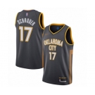 Youth Oklahoma City Thunder #17 Dennis Schroder Swingman Charcoal Basketball Jersey - 2019-20 City Edition