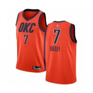 Youth Oklahoma City Thunder #7 Darius Bazley Orange Swingman Jersey - Earned Edition