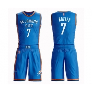 Youth Oklahoma City Thunder #7 Darius Bazley Swingman Royal Blue Basketball Suit Jersey - Icon Edition