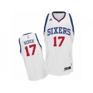 Men Adidas Philadelphia 76ers #17 JJ Redick Swingman White Home NBA Jersey