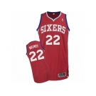 Men Adidas Philadelphia 76ers #22 Richaun Holmes Authentic Red Road NBA Jersey