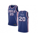 Men Nike Philadelphia 76ers #20 Markelle Fultz Blue NBA Swingman Jersey