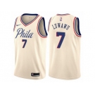 Men Nike Philadelphia 76ers #7 Timothe Luwawu Authentic Cream NBA Jersey - City Edition