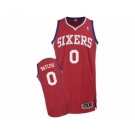 Men's Adidas Philadelphia 76ers #0 Jerryd Bayless Authentic Red Road NBA Jersey