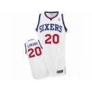 Men's Adidas Philadelphia 76ers #20 Timothe Luwawu Authentic White Home NBA Jersey