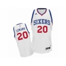 Men's Adidas Philadelphia 76ers #20 Timothe Luwawu Swingman White Home NBA Jersey