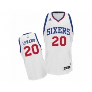 Men's Adidas Philadelphia 76ers #20 Timothe Luwawu Swingman White Home NBA Jersey