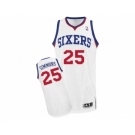 Men's Adidas Philadelphia 76ers #25 Ben Simmons Authentic White Home NBA Jersey