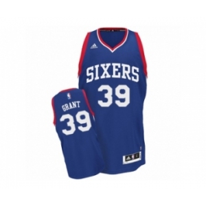 Men's Adidas Philadelphia 76ers #39 Jerami Grant Swingman Royal Blue Alternate NBA Jersey
