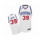 Men's Adidas Philadelphia 76ers #39 Jerami Grant Swingman White Home NBA Jersey