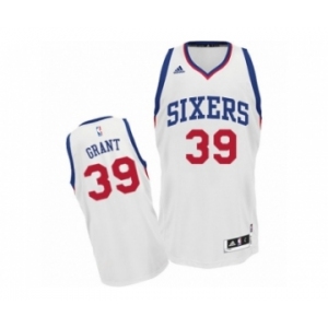 Men's Adidas Philadelphia 76ers #39 Jerami Grant Swingman White Home NBA Jersey