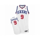 Men's Adidas Philadelphia 76ers #9 Gerald Henderson Authentic White Home NBA Jersey