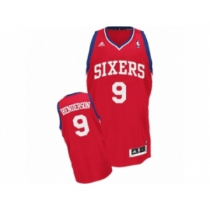 Men's Adidas Philadelphia 76ers #9 Gerald Henderson Swingman Red Road NBA Jersey