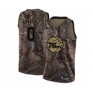 Men's Nike Philadelphia 76ers #0 Jerryd Bayless Swingman Camo Realtree Collection NBA Jersey